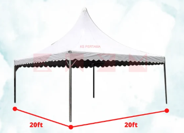 Pyramid Canopy Dull Set 20ft x 20ft