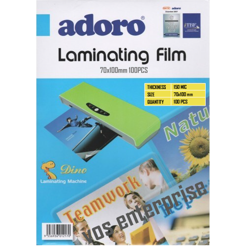 70mmx100mm Laminating Film - Adoro