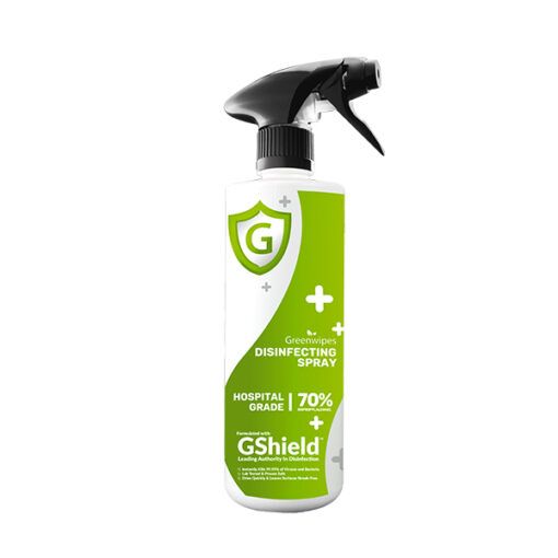 GREENWIPES® GSHIELD 70% ALCOHOL DISINFECTANT SPRAY (500ML)