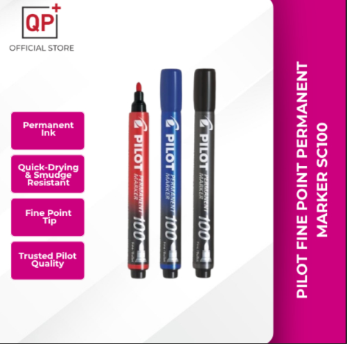 PILOT FINE POINT PERMANENT MARKER SC100 | PENANDA TETAP PILOT | PILOT 永久记号笔-BLUE