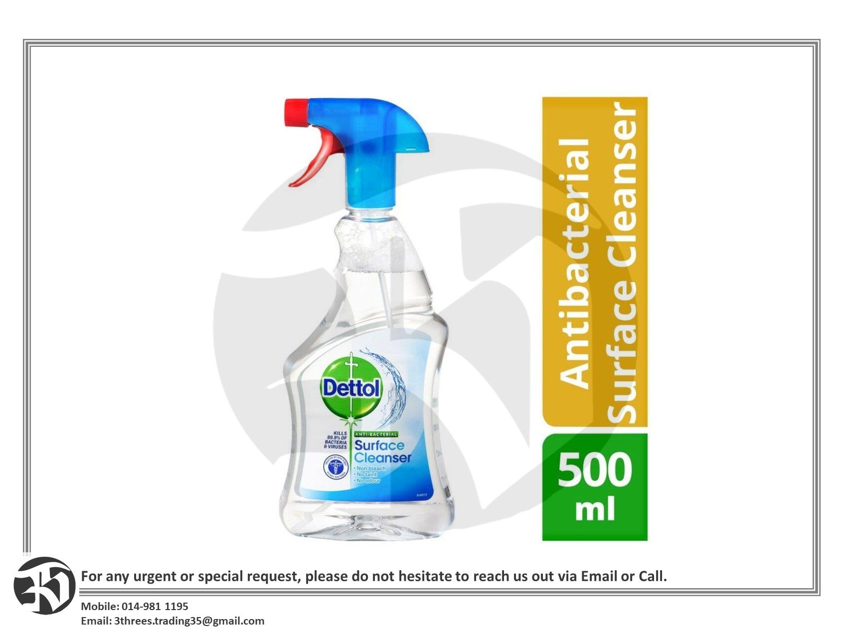 Dettol Antibacterial Surface Cleaner Spray 500ml