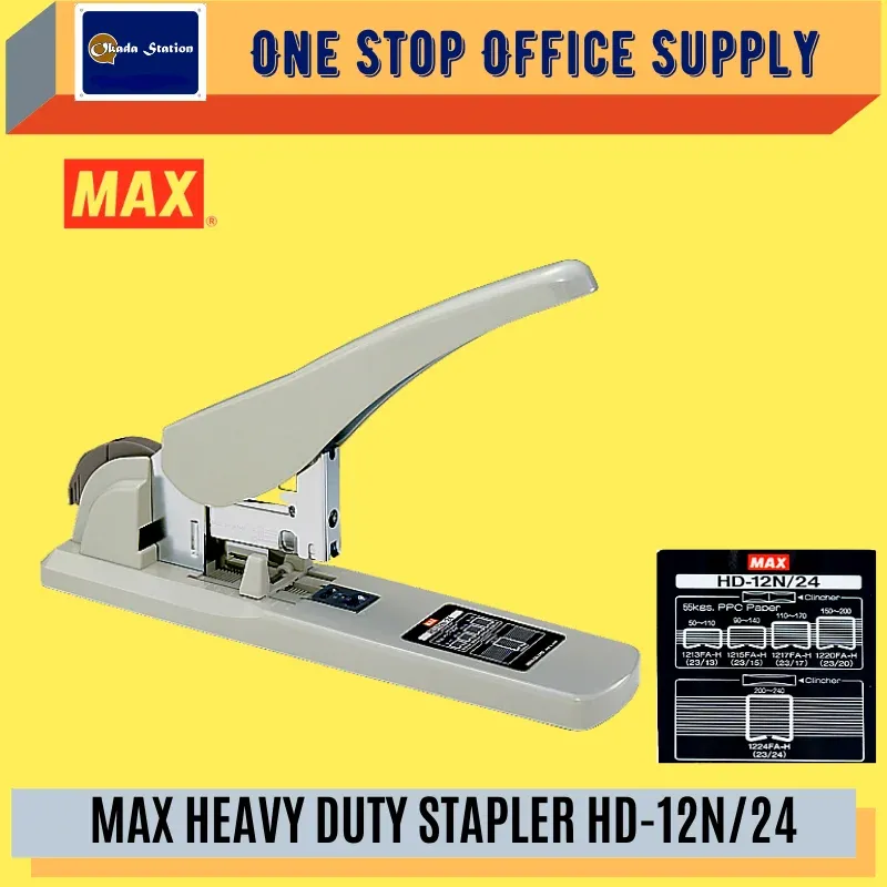 MAX HEAVY DUTY STAPLER HD-12N/24 / Max / Stapler / HD-12N / HD-24 / Heavy Duty Stapler / Max Stapler / Max Heavy Duty Stapler