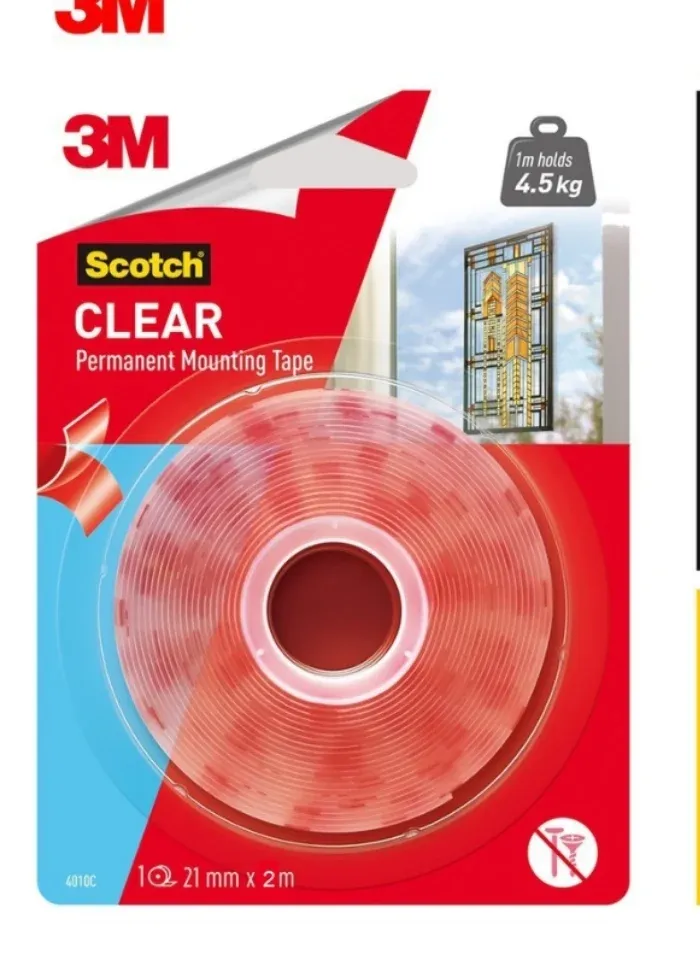 3M Scotch Clear Mounting Tape 21mm x 2m