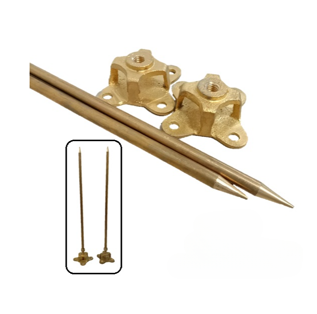 18″ (3/8″) COPPER LIGHTNING ROD & BASE