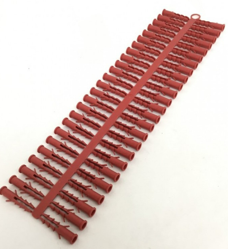 *6mm PVC Wall Plug Red Plak