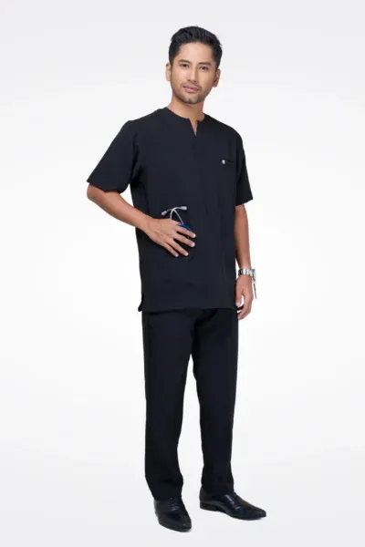 Others UNISEX ] SCRUB – ASTRAL BLACK | STELLAR SERIES (STRETCHABLE LYCRA