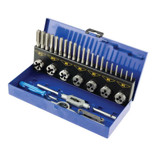 Sherwood M3-M12 Carbon Steel Threading Tap & Die Set (Case-32)