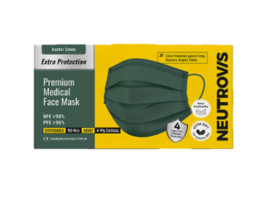 Neutrovis Medical Mask Full Series 71722 4ply Hunt Gren Y-HK-71494-KK