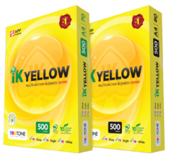 IK YELLOW A4 PAPER 80GSM 500 SHEETS