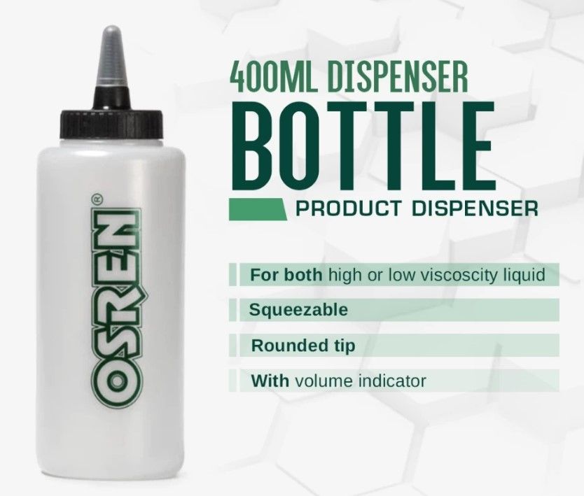 OSREN DISPENSER BOTTLE 400ML - FOR DETAILING LIQUID AND HIGH VISCOSITY PRODUCTS