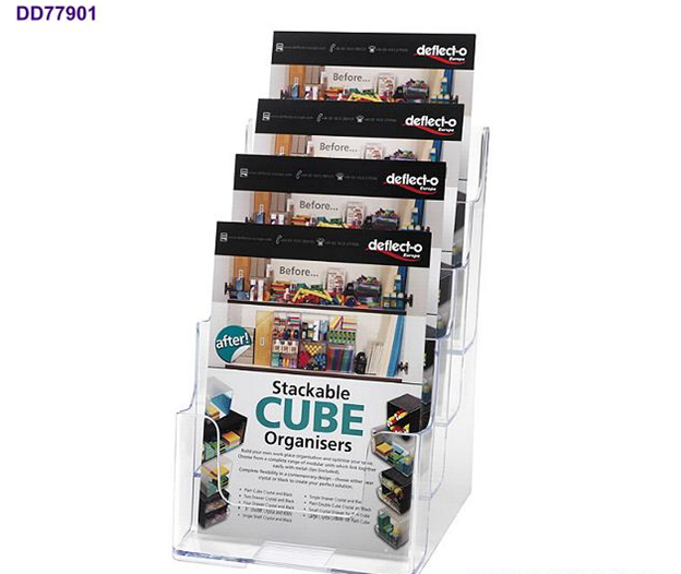 DEFLECTO BROCHURE HOLDER 4 COMPARTMENT A5 - DD77901