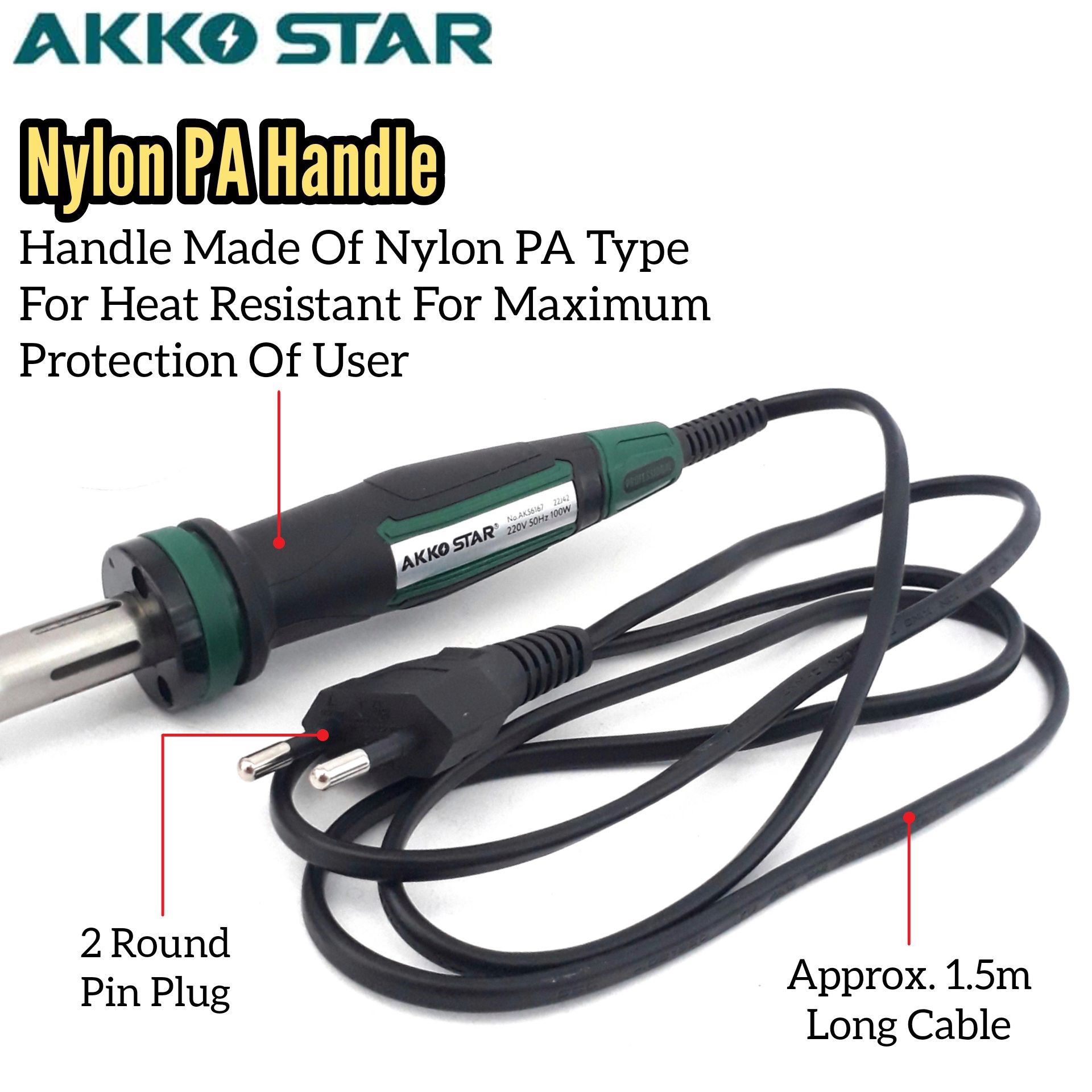 SE SETIA ELECTRIC AKKO STAR AK56167 100W SOLDERING IRON