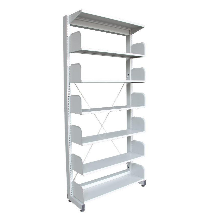 STERLING LIBRARY RACK SINGLE SIDED WITHOUT SIDE PANEL - 6 LEVEL (S316W)