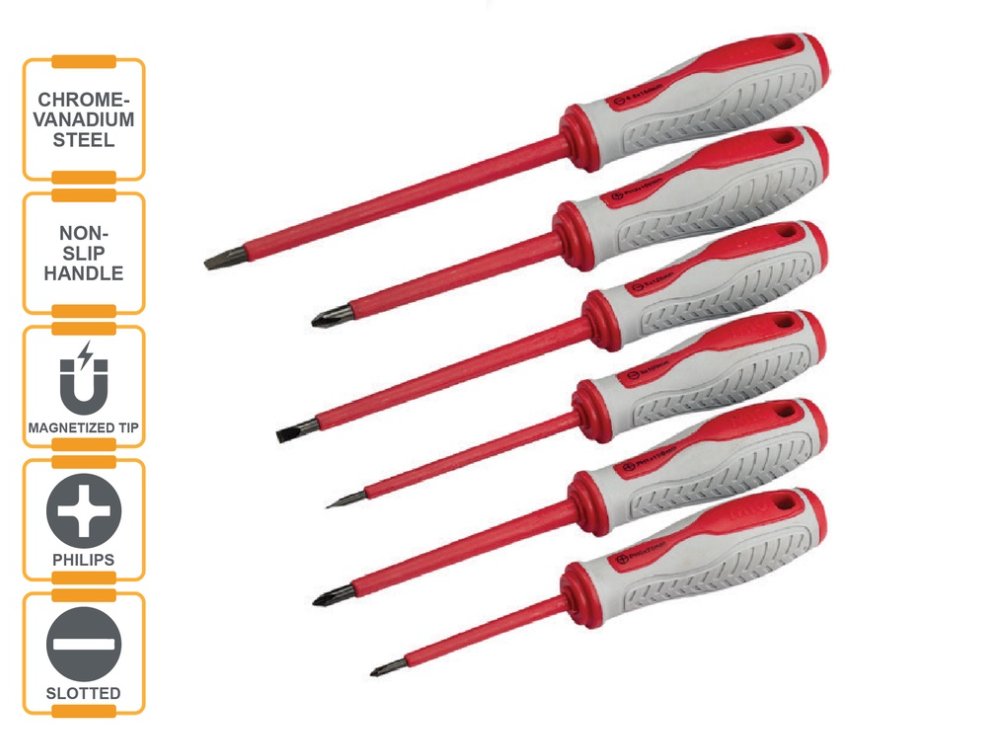 M10 INSULATED SOFT HANDLE SCREWDRIVERS (1000V - 3MM/4MM/5.5MM)