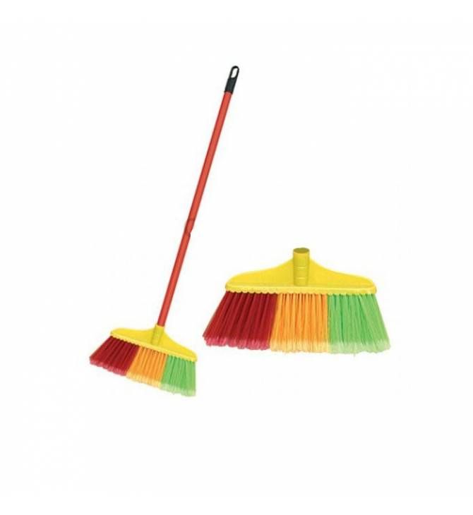 Broom with handle Steel 4"