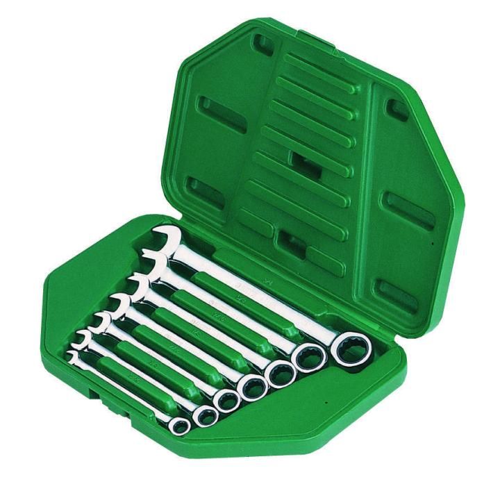 Sata 7PC COMBINATION DOUBLE RATCHETING WRENCH SET (S.A.