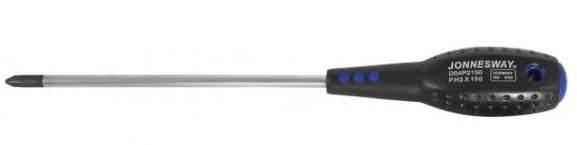 JONNESWAY FULL STAR SCREWDRIVER, SIZE: PH3 X 125 (5")