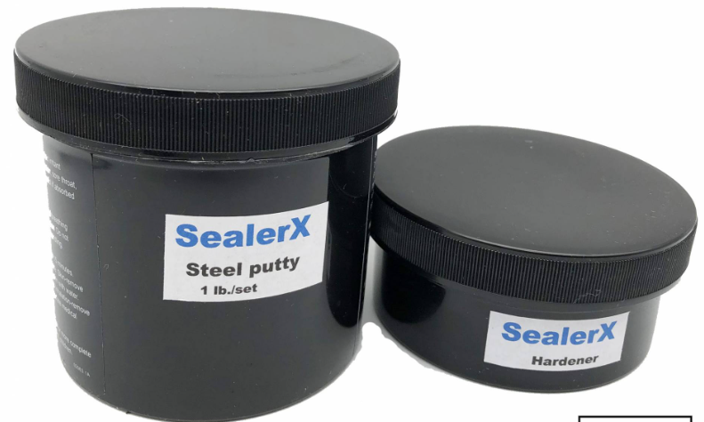 SEALERX 102 STEEL REPAIR PUTTY (A) 1 LB. KIT