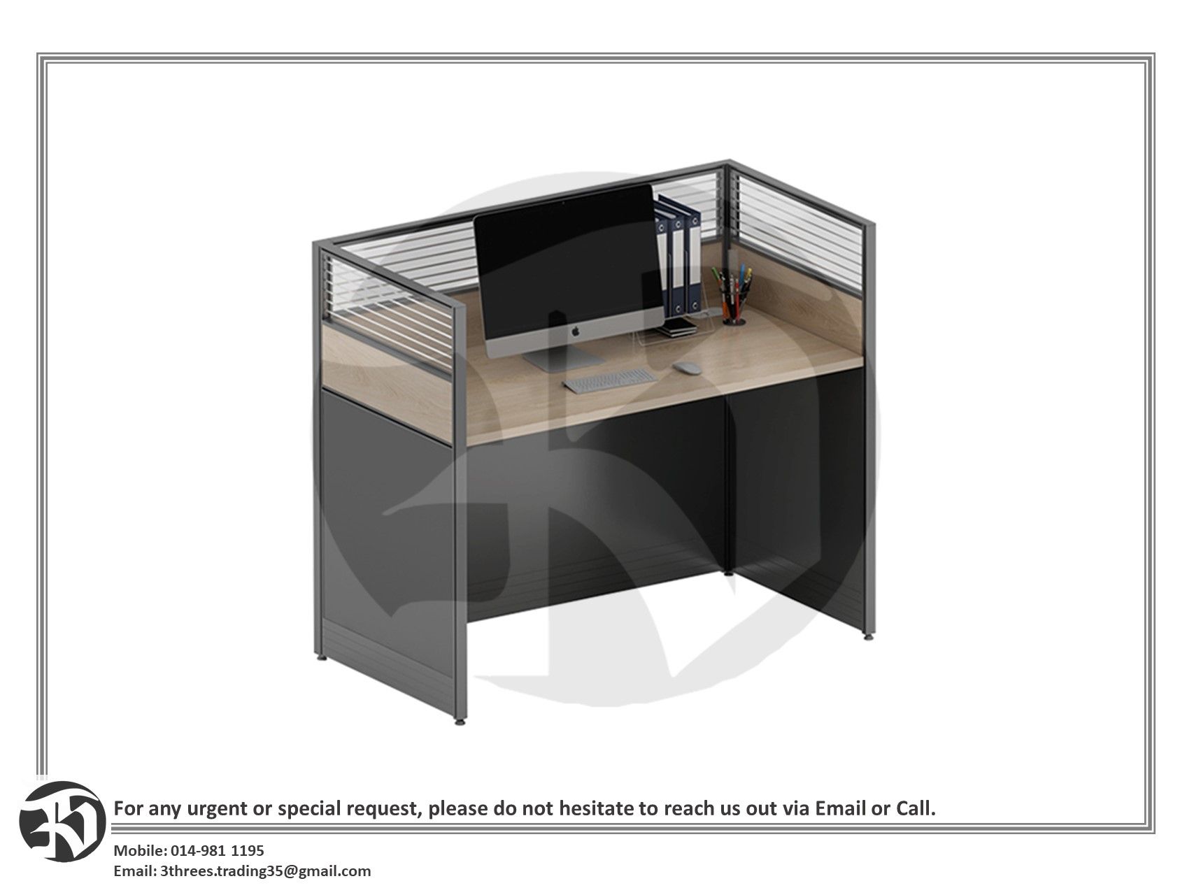 Office Workstation Single seater / 4 seater with Mobile Pedestal (WM)