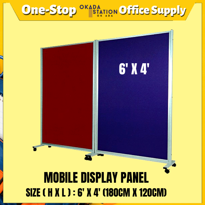 MOBILE DISPLAY PANEL 6' X 4' MOBILE DISPLAY PANEL / MOVEAVLE DISPLAY PANEL / MOBILE PANEL / DISPLAY PANEL / PANEL MUDAH ALIH / PAMERAN PANEL / PANEL / MDP-64