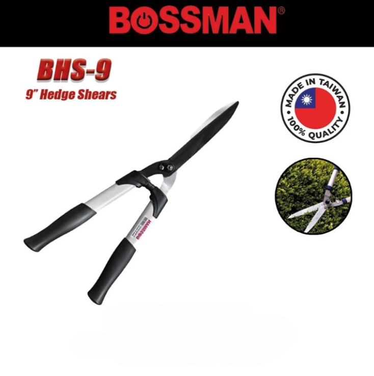 BOSSMAN 9'' 230MM STRAIGHT GARDEN HEDGE SHEARS (BHS-9)