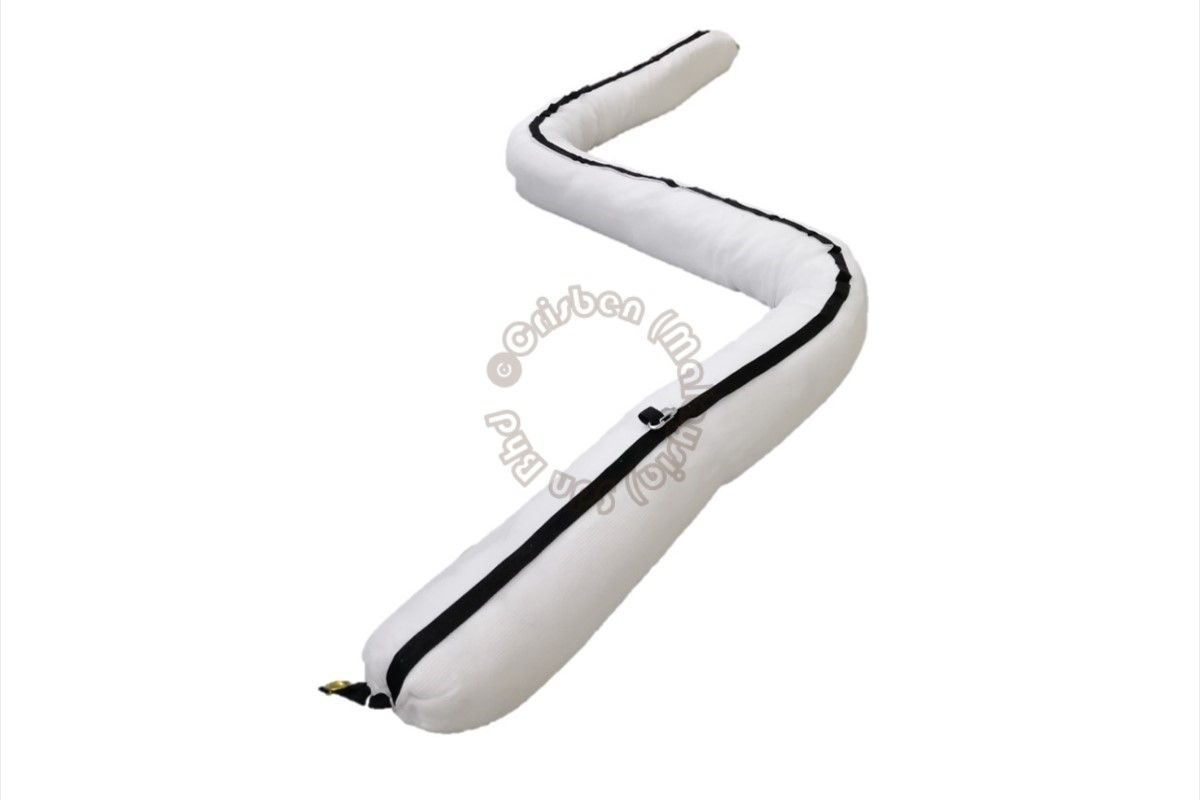 CRISBEN (OBE 125) - Heavy Duty Marine Oil Booms (White), 1 Booms/Bag