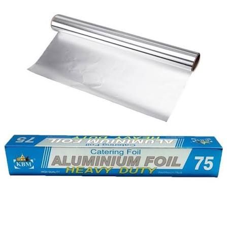 KBM ALUMINIUM FOIL HEAVY DUTY CATERING FOIL 45CM x 1.15KG /2.5KG