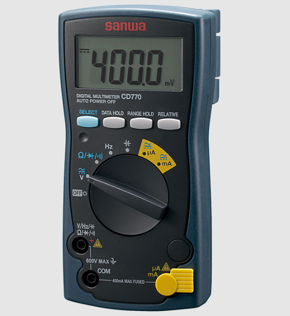 SANWA CD770 DIGITAL MULTIMETER 400MA