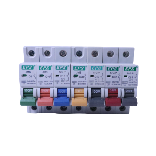 EPS 1POLE (6KA) MCB 6A,10A,16A,20A,32A,40A,50A,63A MINIATURE CIRCUIT BREAKER (SIRIM APPROVE)