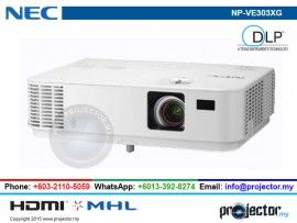 NEC NP-VE303XG XGA 3000 LUMEN PROJECTOR