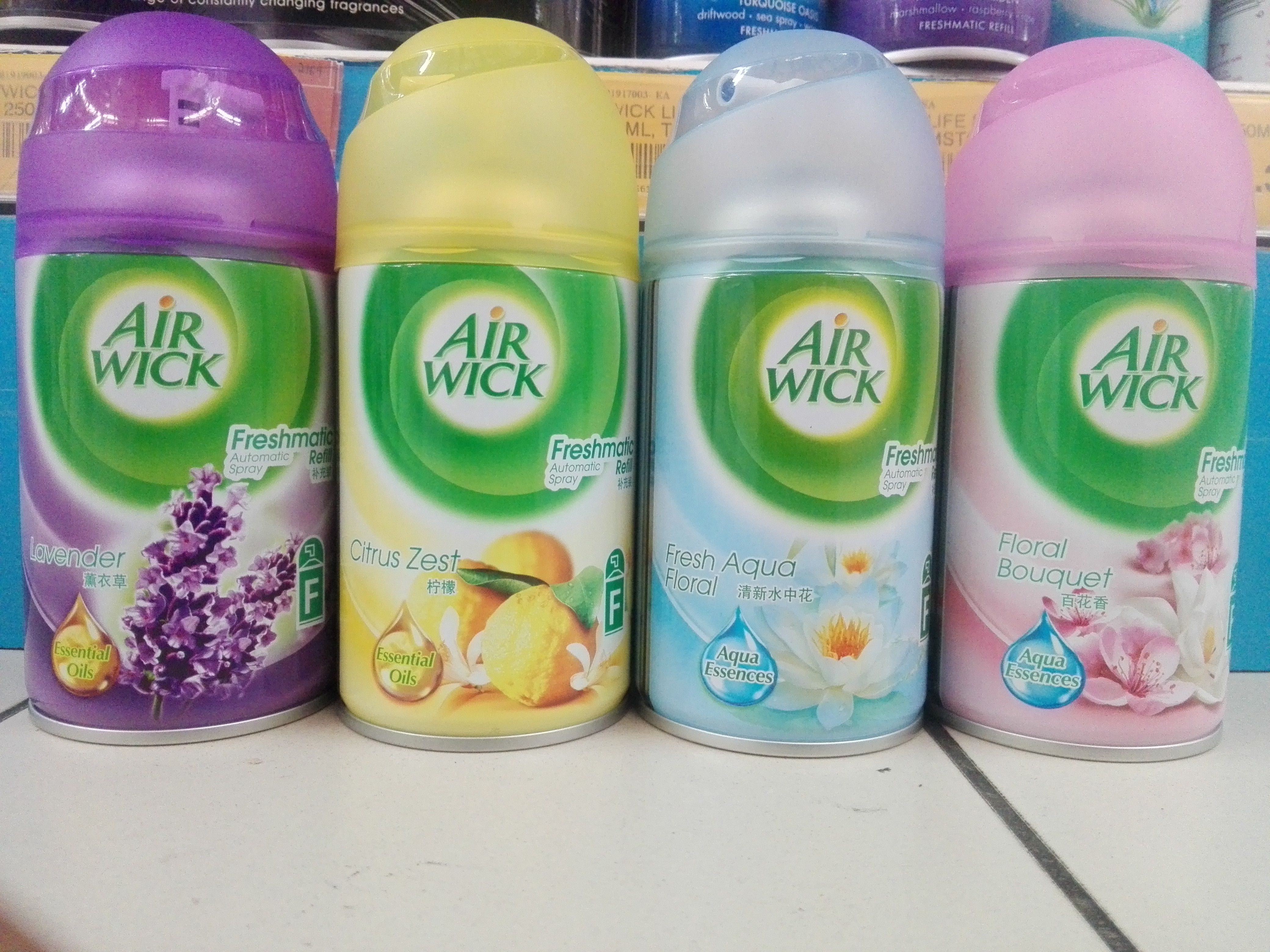 Air Wick Freshmatic Refill Automatic Spray - Lavender / Citrus Zest / Fresh Aqua Floral / Floral Bouquet