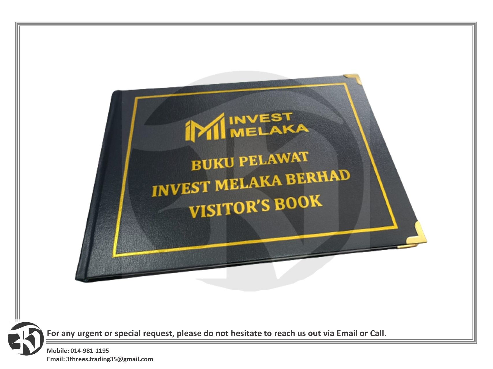 Custom Visitor Book / Guest Book A3/A4 80gsm