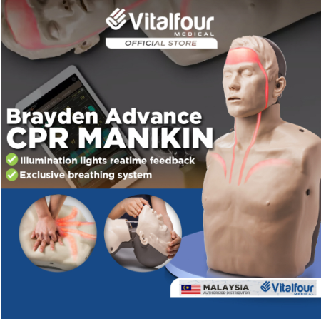 VITALFOUR BRAYDEN PRO CPR MANIKIN BRAYDEN ADVANCE CPR MANIKIN FOR ADULT