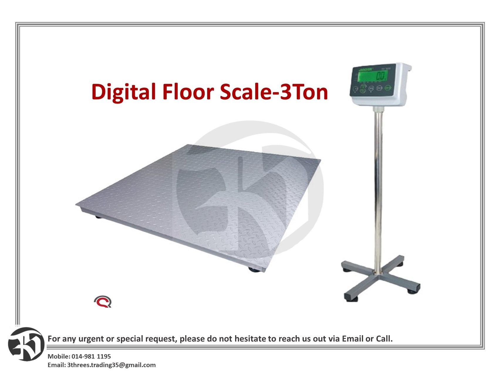 Digital Floor Scale-3Tonnes