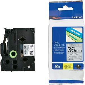 BROTHER 36MM TAPE (BLACK ON SILVER (MATT)) 8M/ROLL