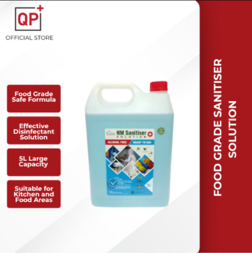 FOOD GRADE SANITISER SOLUTION SANITIZER SOLUTION DISINFECTANT SOLUTION 5L l PENYAHKUMAN l 消毒液-
