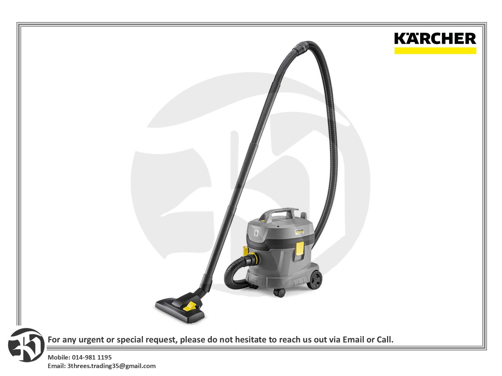 Karcher Dry Vacuum Cleaner T 11/1 Classic
