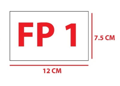 Customize Sticker 12cm x 7.5cm FP1