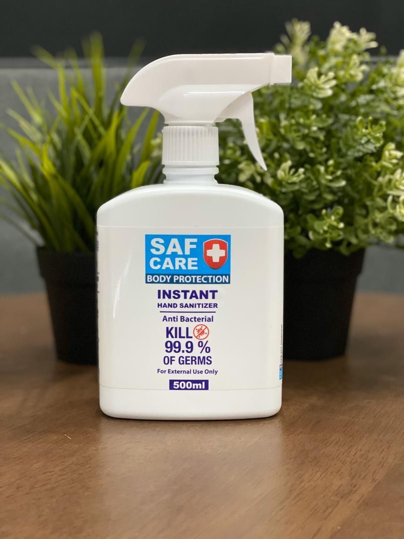 OCHA - DISINFECTANT MULTISURFACE SPRAY TYPE 500 mL ISO PROPYLENE ALKOHOL BASE 70% HAND SANITIZER (BRAND: SAF) KKM APPROVAL -PENINSULAR ONLY