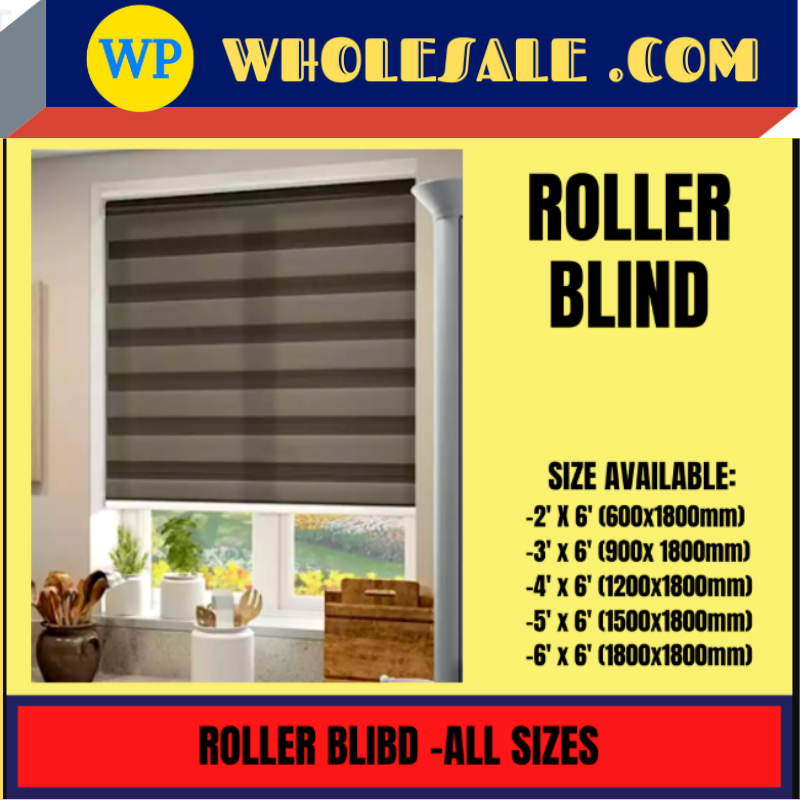 ROLLER BLIND-ALL SIZES / BLIND / ROLLER / BIDAI / DIY ROLLER BLIND