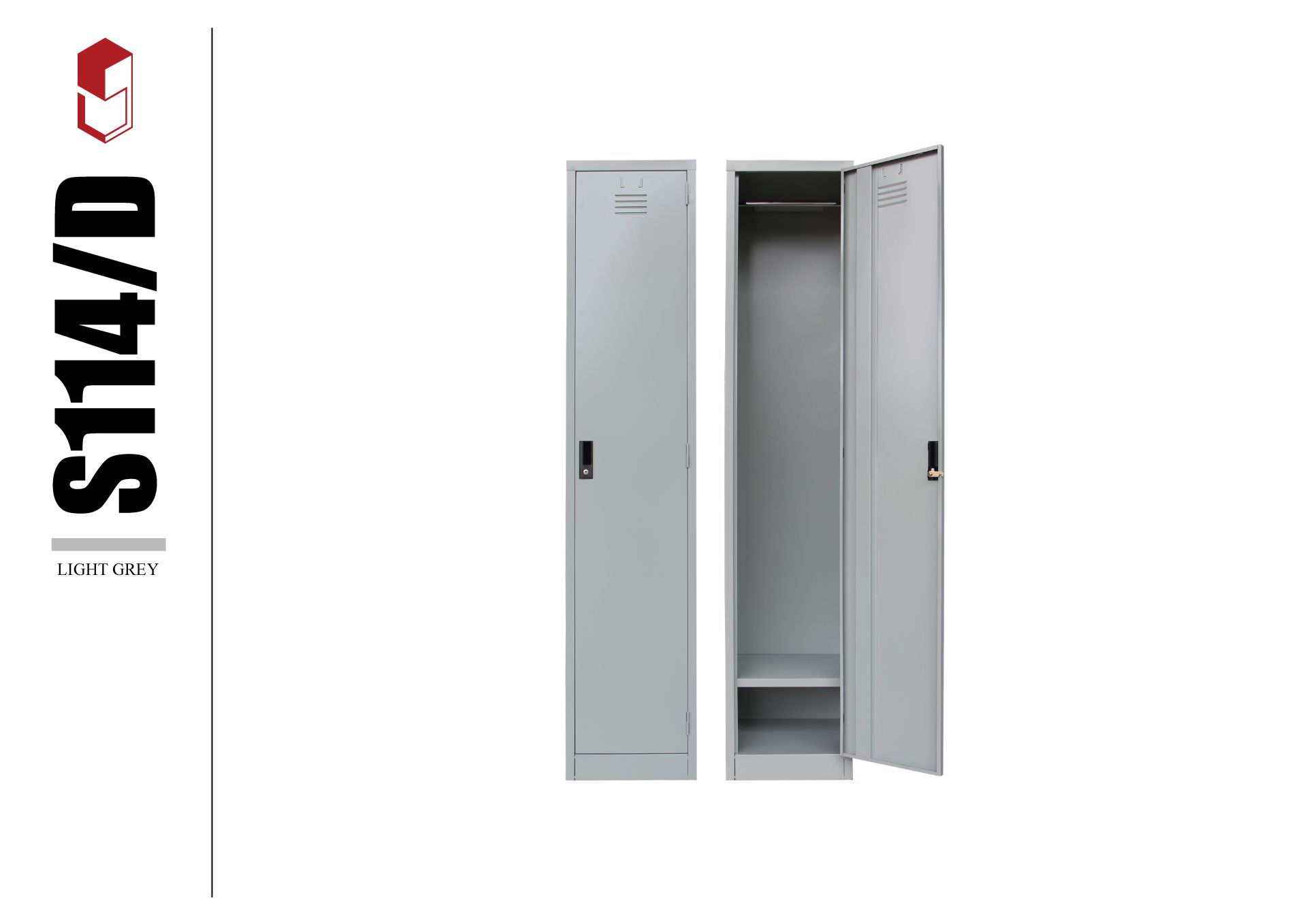 OKADA S114/D Single Layer Metal Locker/ Compartment Steel Locker / Compartment Cabinet / Metal Locker / Almari Besi / Steel Locker Hostel / Single Locker / Metal Cabinet