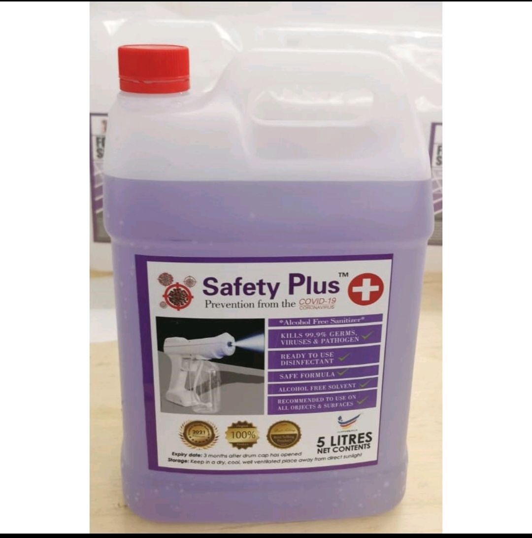 Safety Plus Hand Sanitizer Non Alcohol Liquid Based 5L (for spray gun)