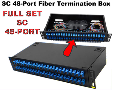 48-PORT SC FULL SET OPTICAL FIBER TERMINATION BOX WITH PIGTAIL FLANGE THICKENING – TBR303
