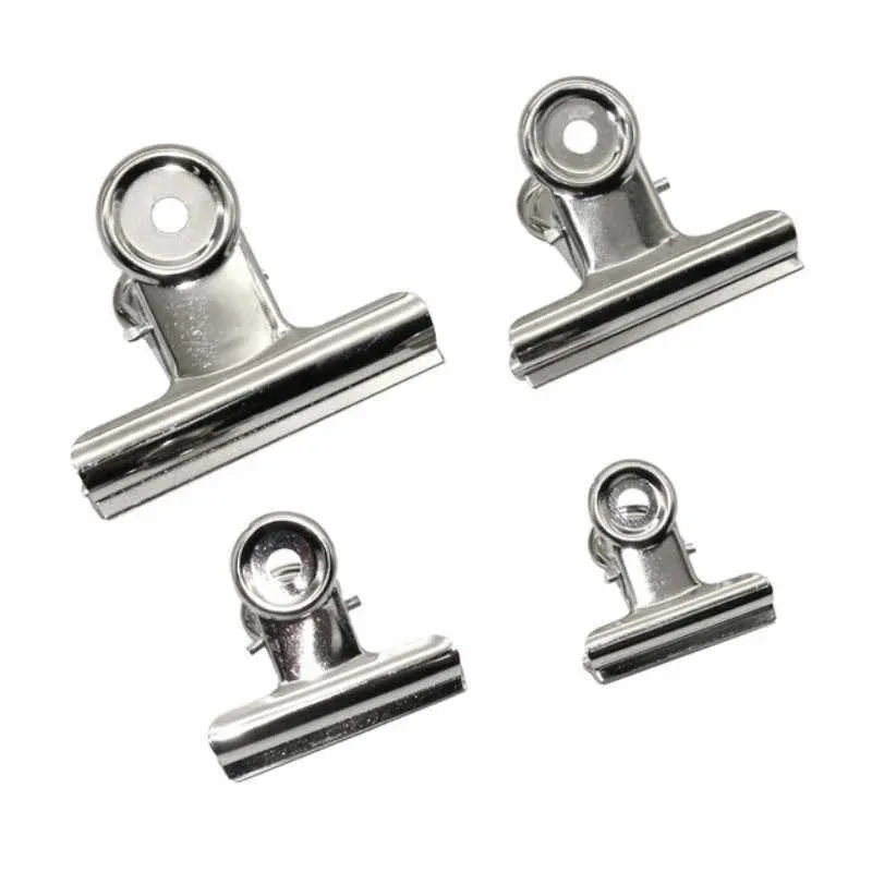 SILVER METAL BULLDOG CLIPS 52MM