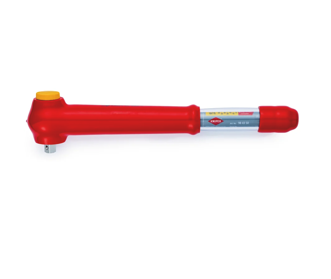 Knipex Click Torque Wrench, 5 → 50Nm, 1/2 in Drive, Square Drive