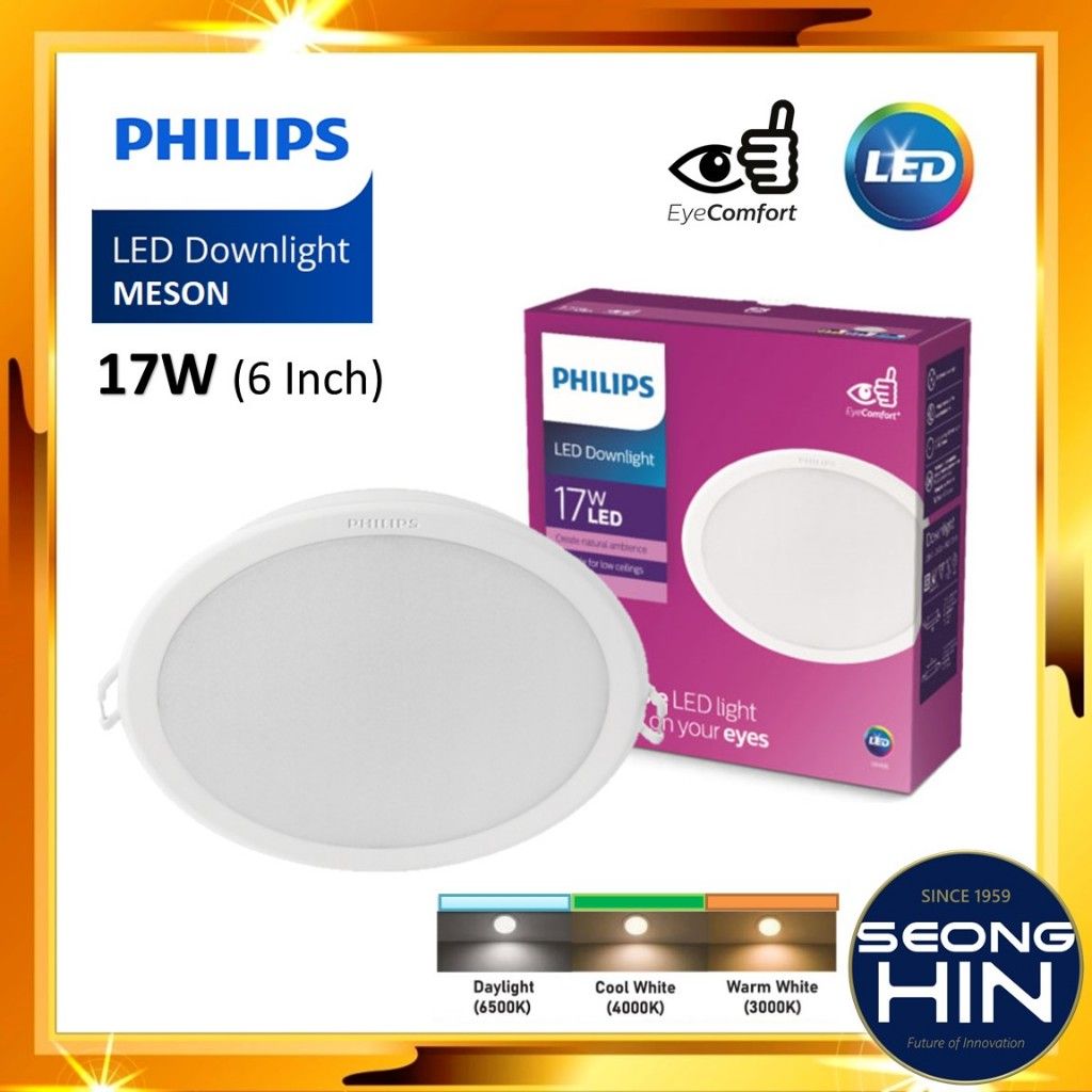 Philips Meson LED Downlight 59466 – 17W 6″