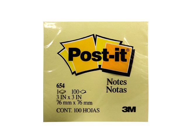 STICK ON NOTE 3 X 3 - 3M