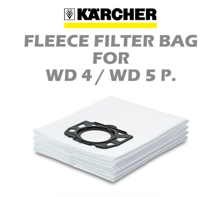 KARCHER FLEECE FILTER BAG FOR WD4 / WD5P.