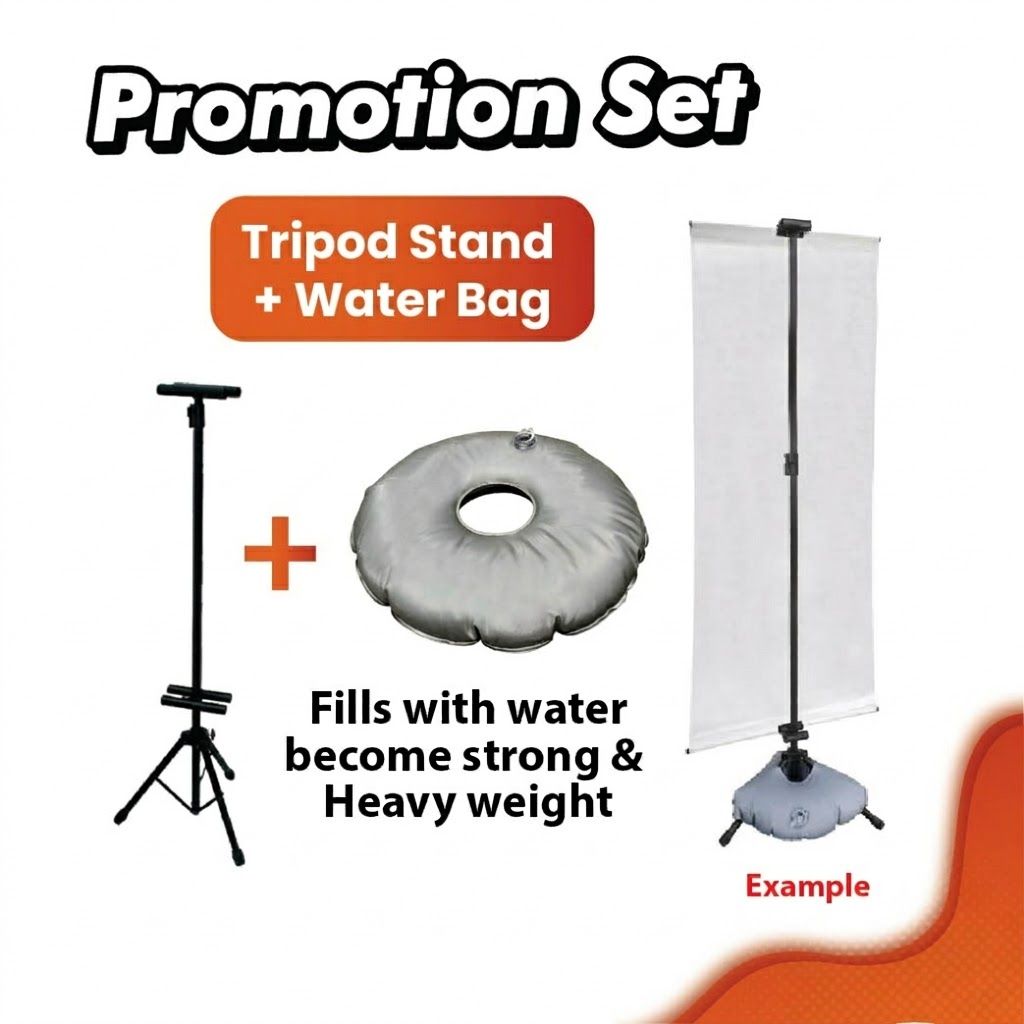 QP BUNTING WITH TRIPOD  STAND + WATER BAG