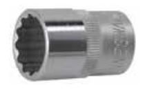 JONNESWAY 1/2" DR. 12PT SOCKET, SIZE: 10MM
